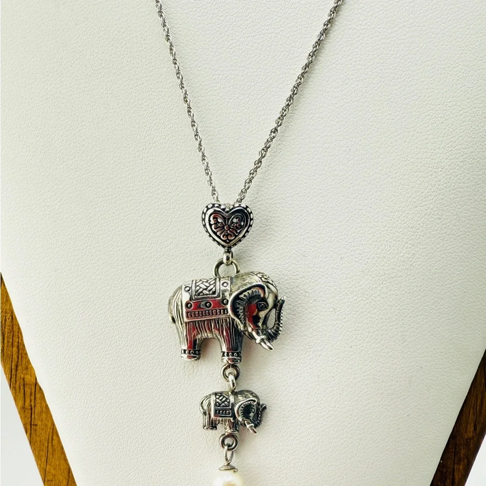 Annika Witt Bali Sterling Silver Good Luck Elephant Necklace - Picture 5 of 13